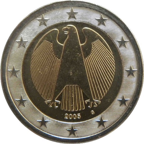 Германия 2 Евро (2005) "G" KM#