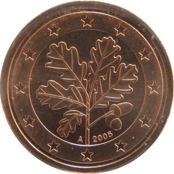 Германия 2 Евро цент (2005) "A" KM#