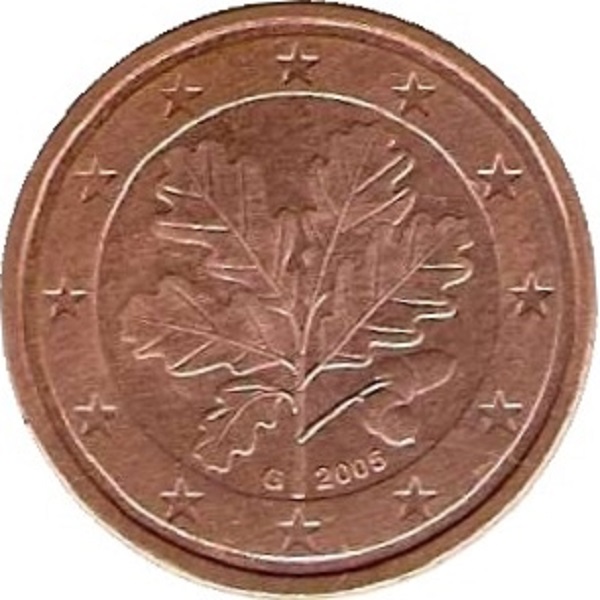 Германия 2 Евро цент (2005) "G" KM#
