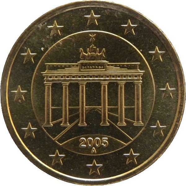 Германия 50 Евро цент (2005) "A" KM#