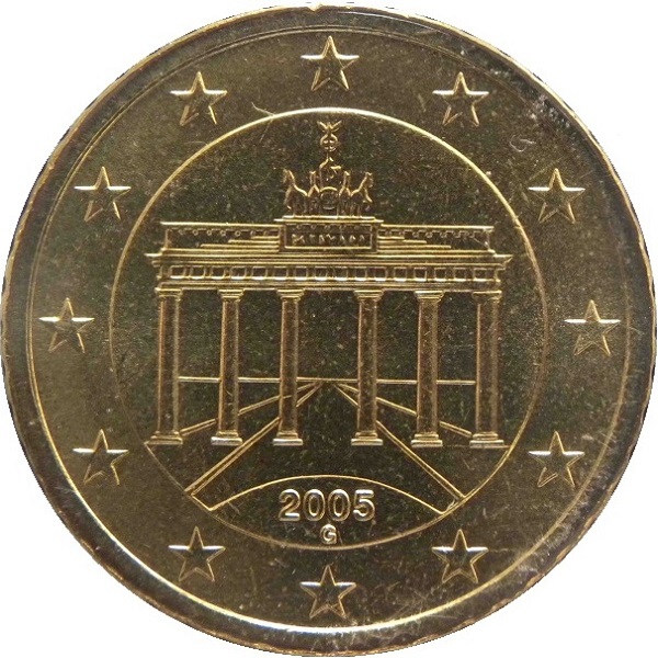 Германия 50 Евро цент (2005) "G" KM#