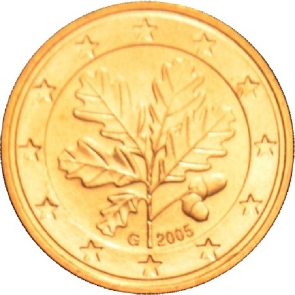Германия 5 Евро цент (2005) "G" KM#
