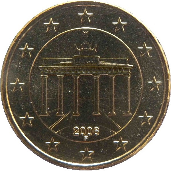 Германия 10 Евро цент (2006) "F" KM#