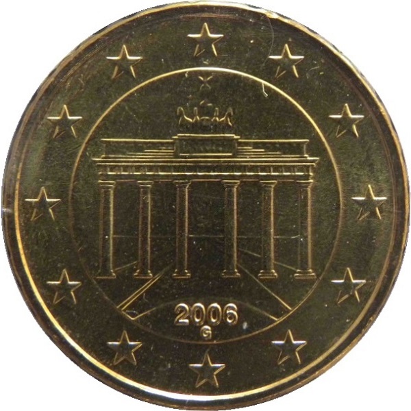 Германия 10 Евро цент (2006) "G" KM#