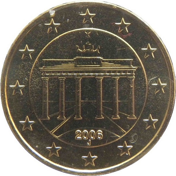 Германия 10 Евро цент (2006) "J" KM#