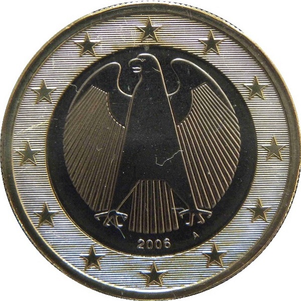 Германия 1 Евро (2006) "A" KM#