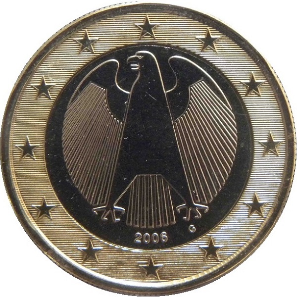 Германия 1 Евро (2006) "G" KM#