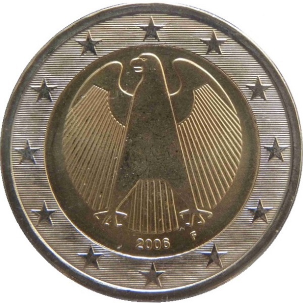 Германия 2 Евро (2006) "F" KM#