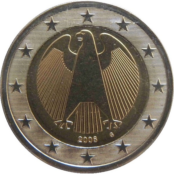 Германия 2 Евро (2006) "G" KM#