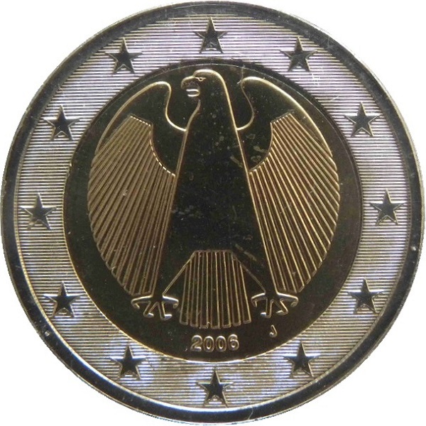 Германия 2 Евро (2006) "J" KM#