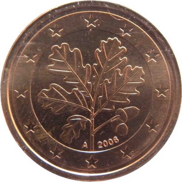 Германия 2 Евро цент (2006) "A" KM#