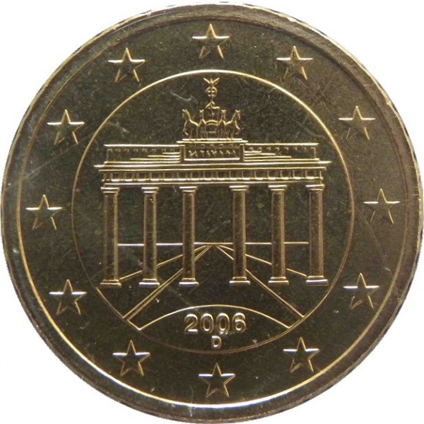 Германия 50 Евро цент (2006) "D" KM#
