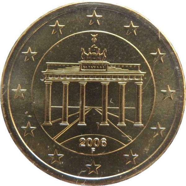 Германия 50 Евро цент (2006) "F" KM#