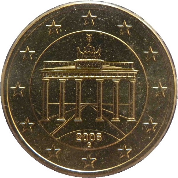 Германия 50 Евро цент (2006) "G" KM#