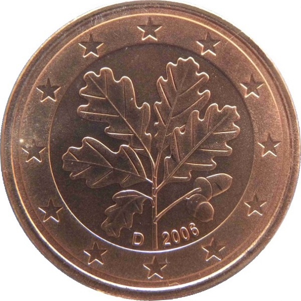 Germany 5 Euro cent (2006) "D" KM#