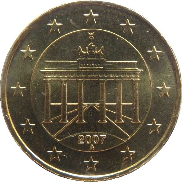 Германия 10 Евро цент (2007) "A" KM#