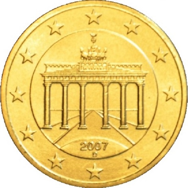 Германия 10 Евро цент (2007) "D" KM#