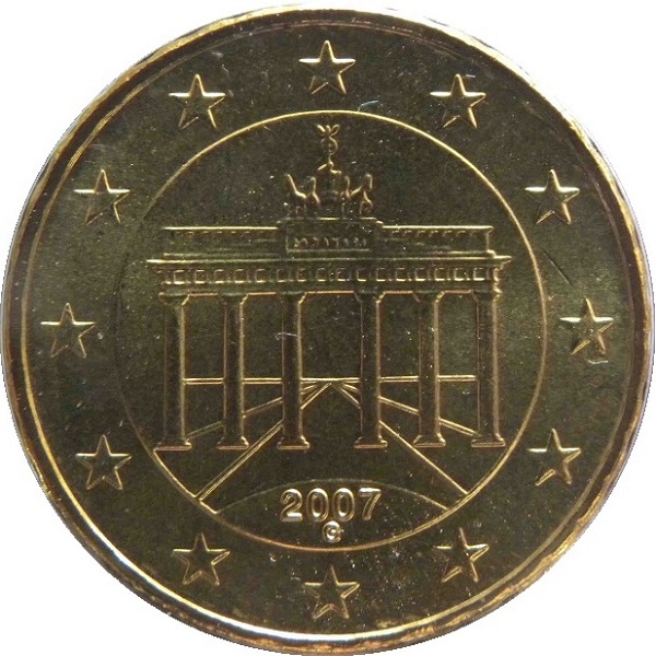Германия 10 Евро цент (2007) "G" KM#
