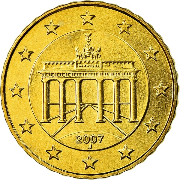 Германия 10 Евро цент (2007) "J" KM#