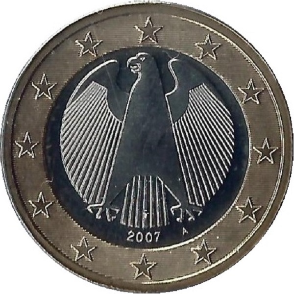 Германия 1 Евро (2007) "A" KM#