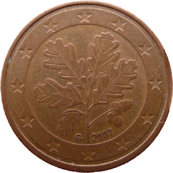 Germany 2 Euro cent (2007) "G" KM#