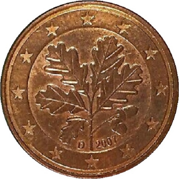 Германия 5 Евро цент (2007) "D" KM#