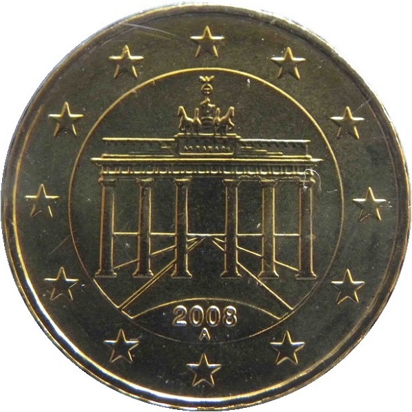 Германия 10 Евро цент (2008) "A" KM#