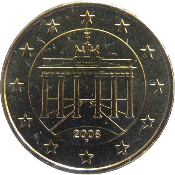 Германия 10 Евро цент (2008) "F" KM#
