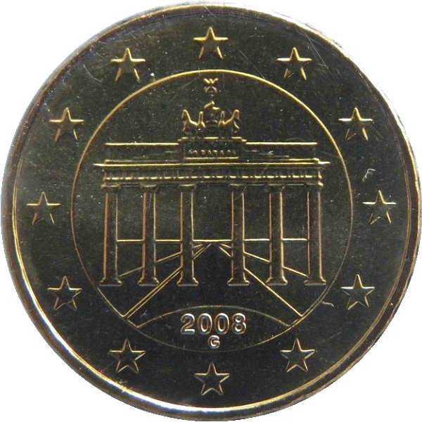 Germany 10 Euro cent (2008) "G" KM#