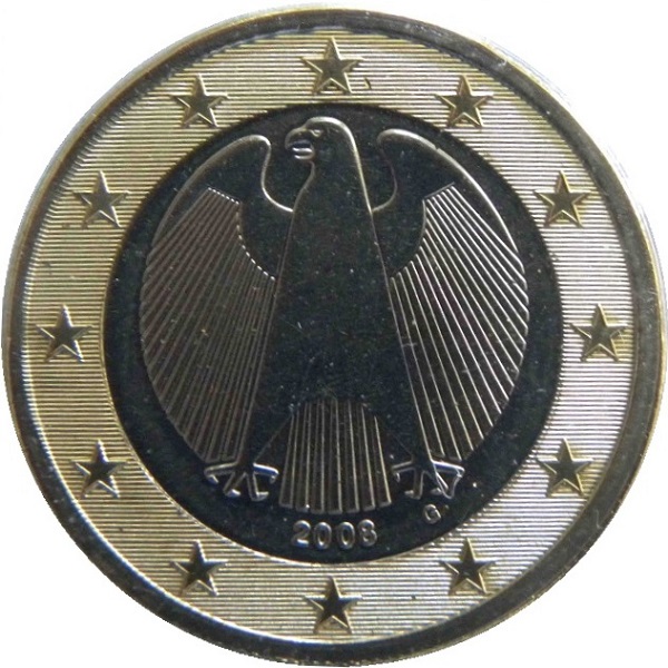 Germany 1 Euro (2008) "G" KM#