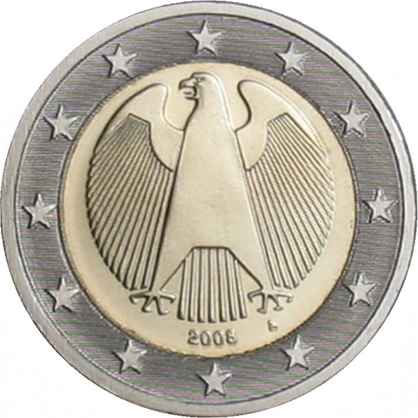 Германия 2 Евро (2008) "A" KM#