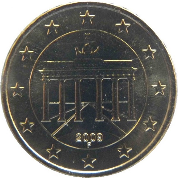 Германия 10 Евро цент (2009) "F" KM#