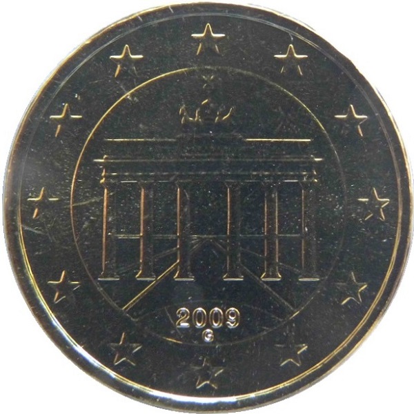 Германия 10 Евро цент (2009) "G" KM#