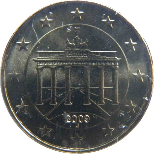 Germany 10 Euro cent (2009) "J" KM#
