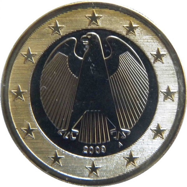 Германия 1 Евро (2009) "A" KM#