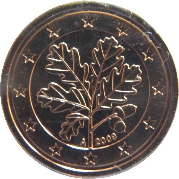 Германия 2 Евро цент (2009) "A" KM#