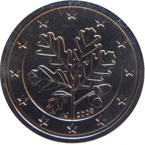 Germany 2 Euro cernt (2009) "J" KM#