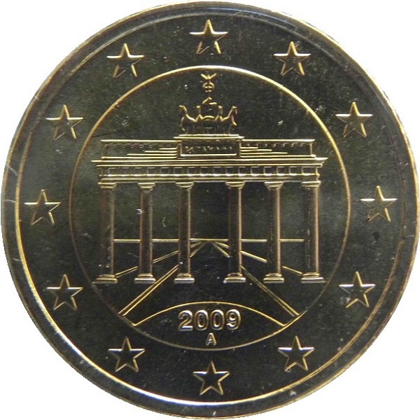 Германия 50 Евро цент (2009) "A" KM#