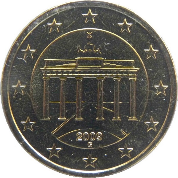 Германия 50 Евро цент (2009) "G" KM#