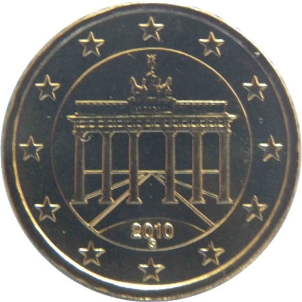 Germany 10 Euro cent (2010) "G" KM#