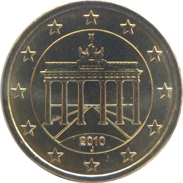 Germany 10 Euro cent (2010) "J" KM#