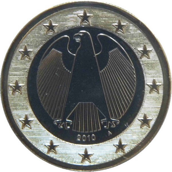 Germany 1 Euro (2010) "A" KM#