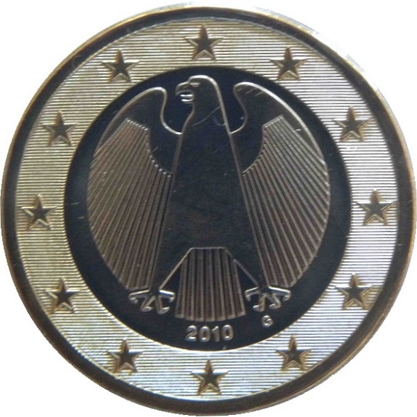 Germany 1 Euro (2010) "G" KM#