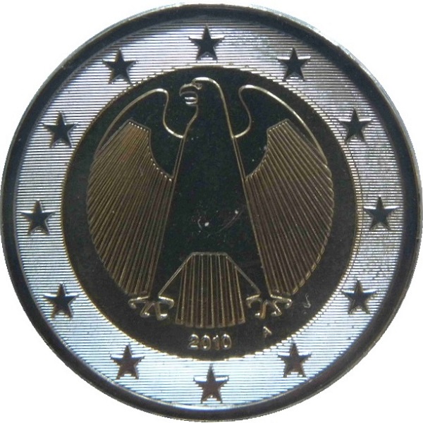Germany 2 Euro (2010) "A" KM#