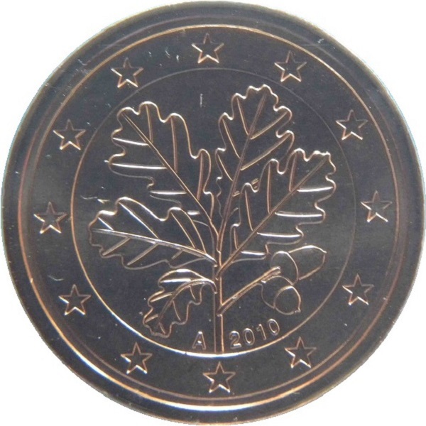 Germany 2 Euro cent (2010) "A" KM#