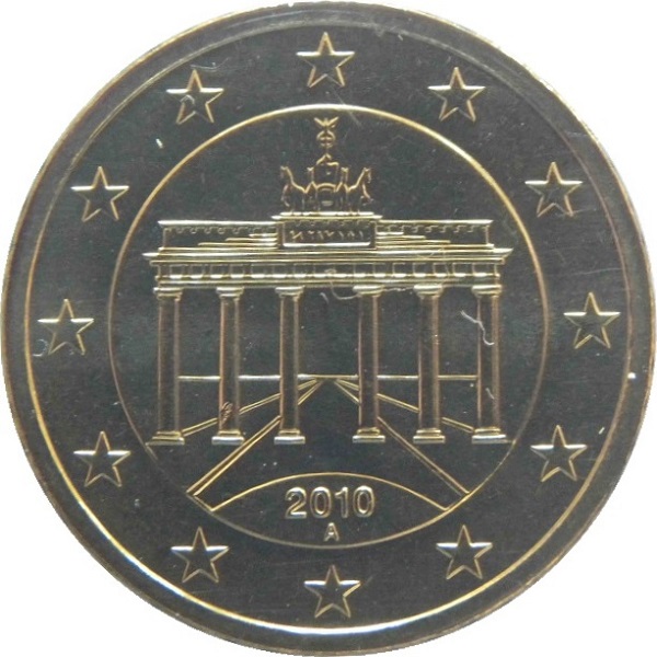 Germany 50 Euro cent (2010) "A" KM#