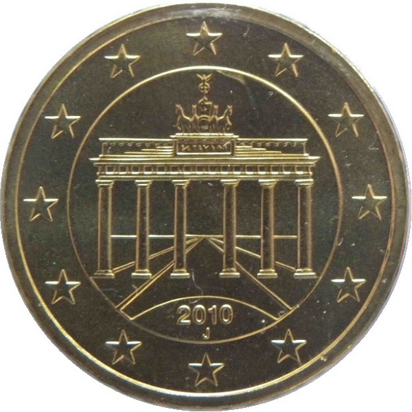 Germany 50 Euro cent (2010) "J" KM#