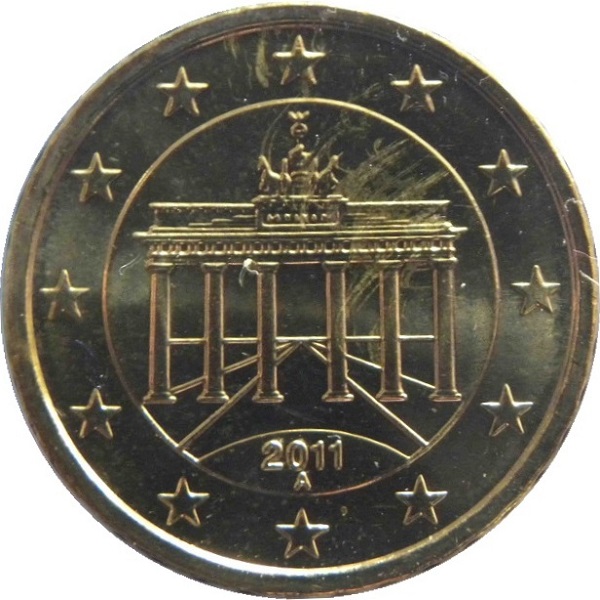 Германия 10 Евро цент (2011) "A" KM#
