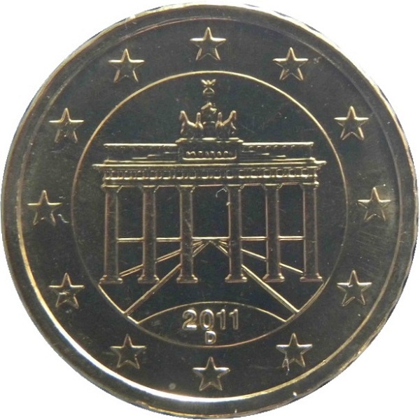 Германия 10 Евро цент (2011) "D" KM#