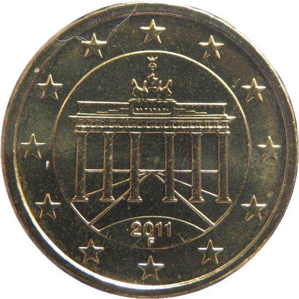 Германия 10 Евро цент (2011) "F" KM#